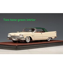 Imperial(Chrysler) Imperial Crown(1957)Convertible(closed roof)single headlight)Desert beige