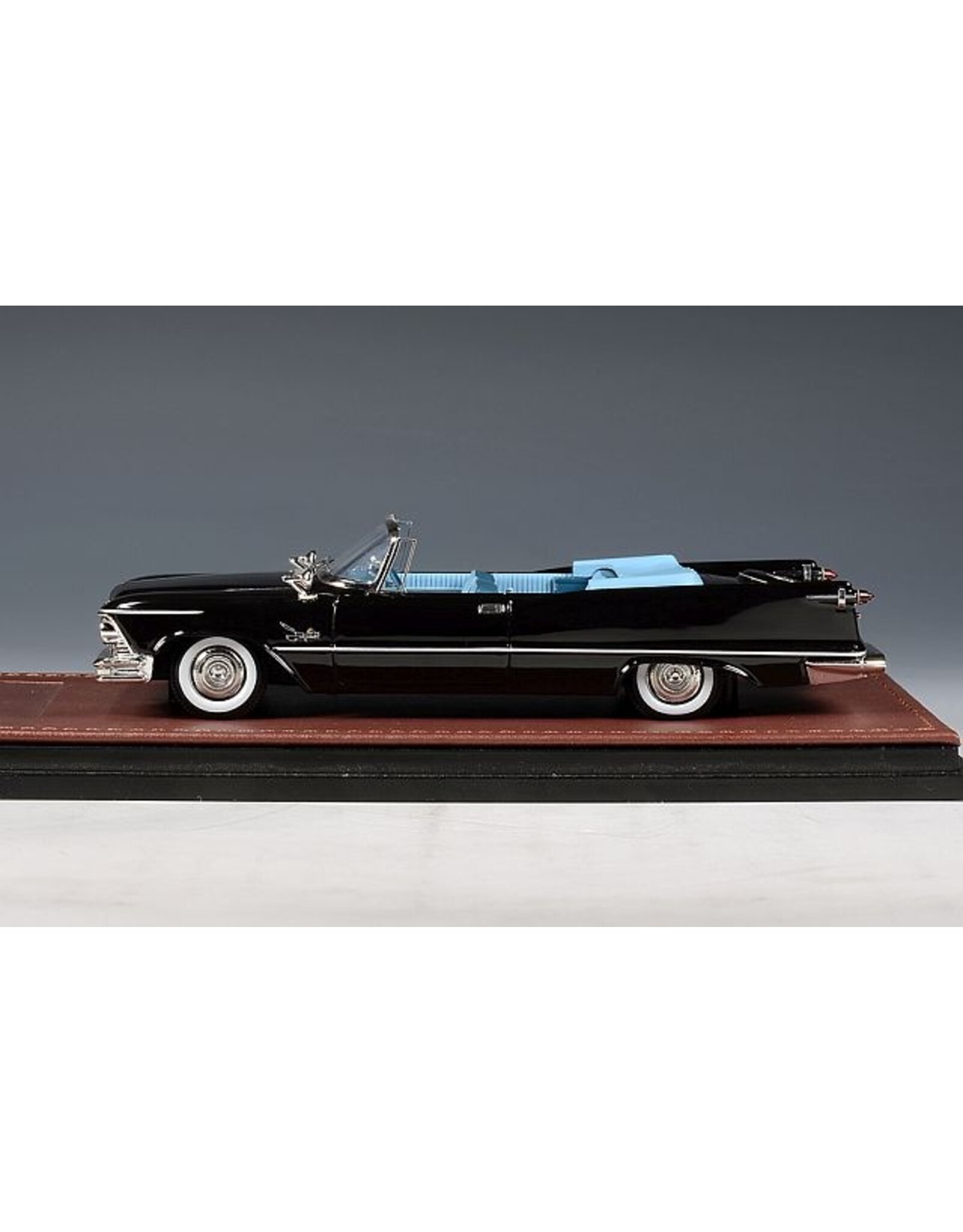 Imperial(Chrysler) Imperial Crown(1957)Convertible(open roof)single headlight)black