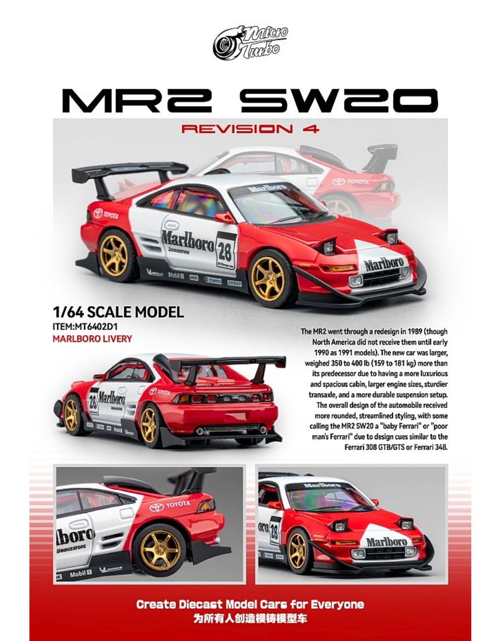 Toyota MR2 SW20 Revision 4 Marlboro Livery