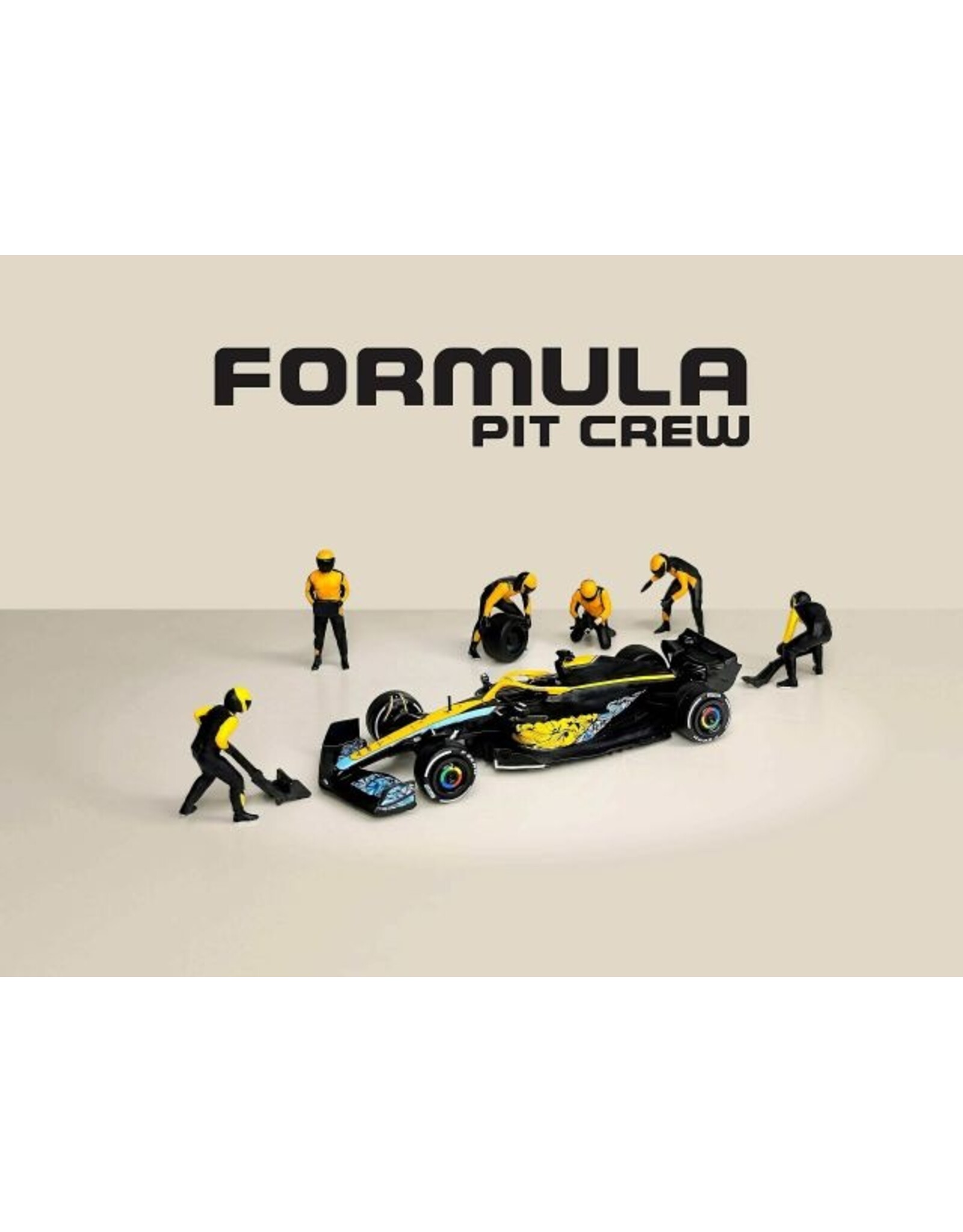 Accessories Formule Pit Crew Figures-Team orange(6 fig)