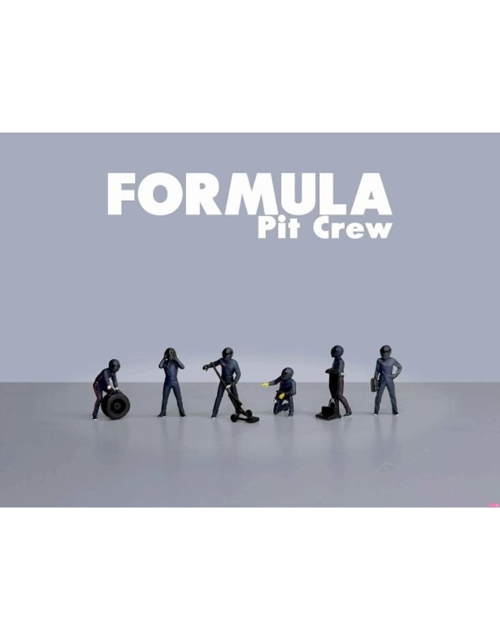 Accessories Formule Pit crew Figures-Team blue(6 figures)