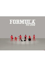 Accessories Formule Pit crew Figures-Team red(6 figures)