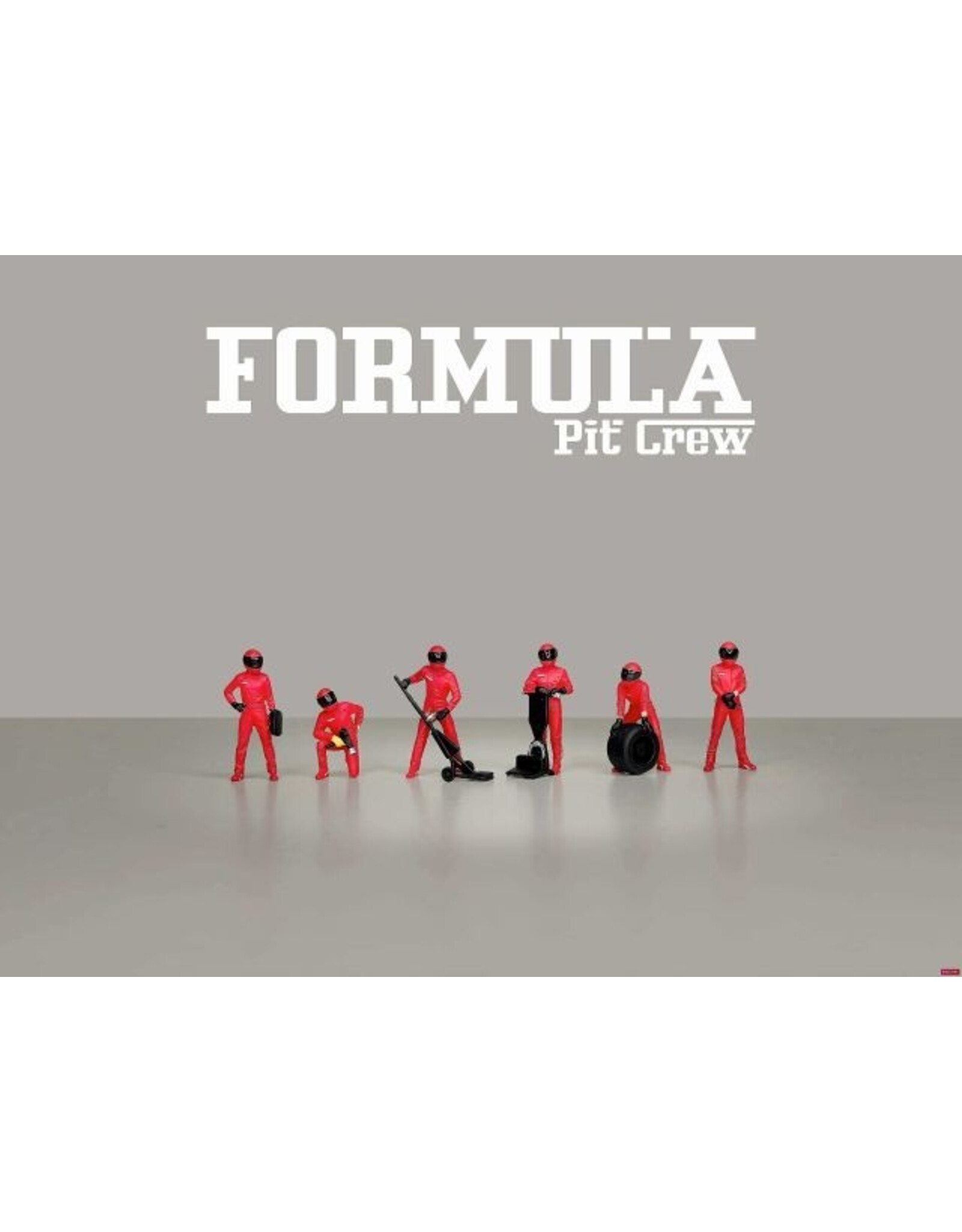 Accessories Formule Pit crew Figures-Team red(6 figures)