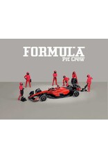 Accessories Formule Pit crew Figures-Team red(6 figures)