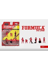 Accessories Formule Pit crew Figures-Team red(6 figures)