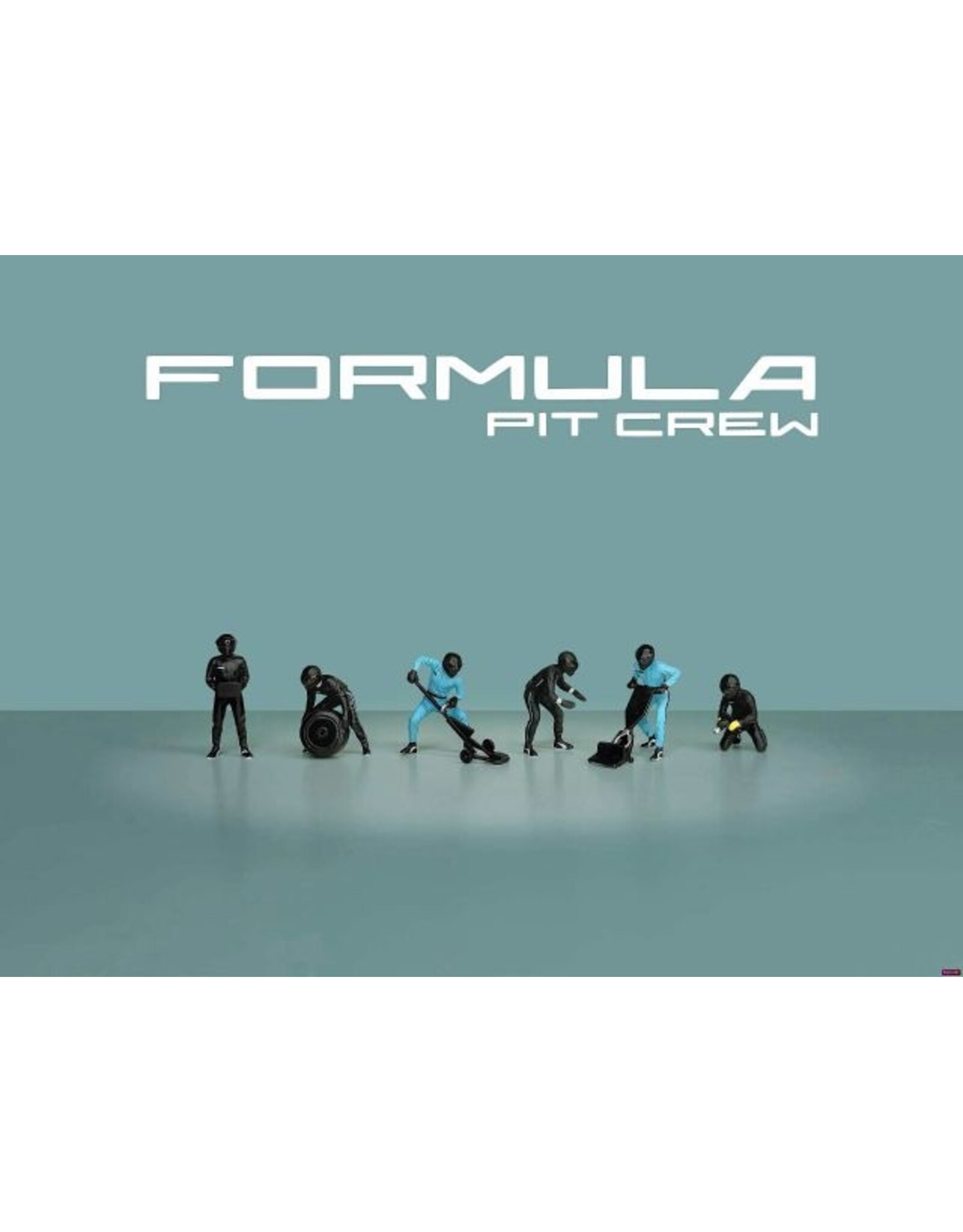 Accessories Formule Pit crew Figures-Team black(6 figures)