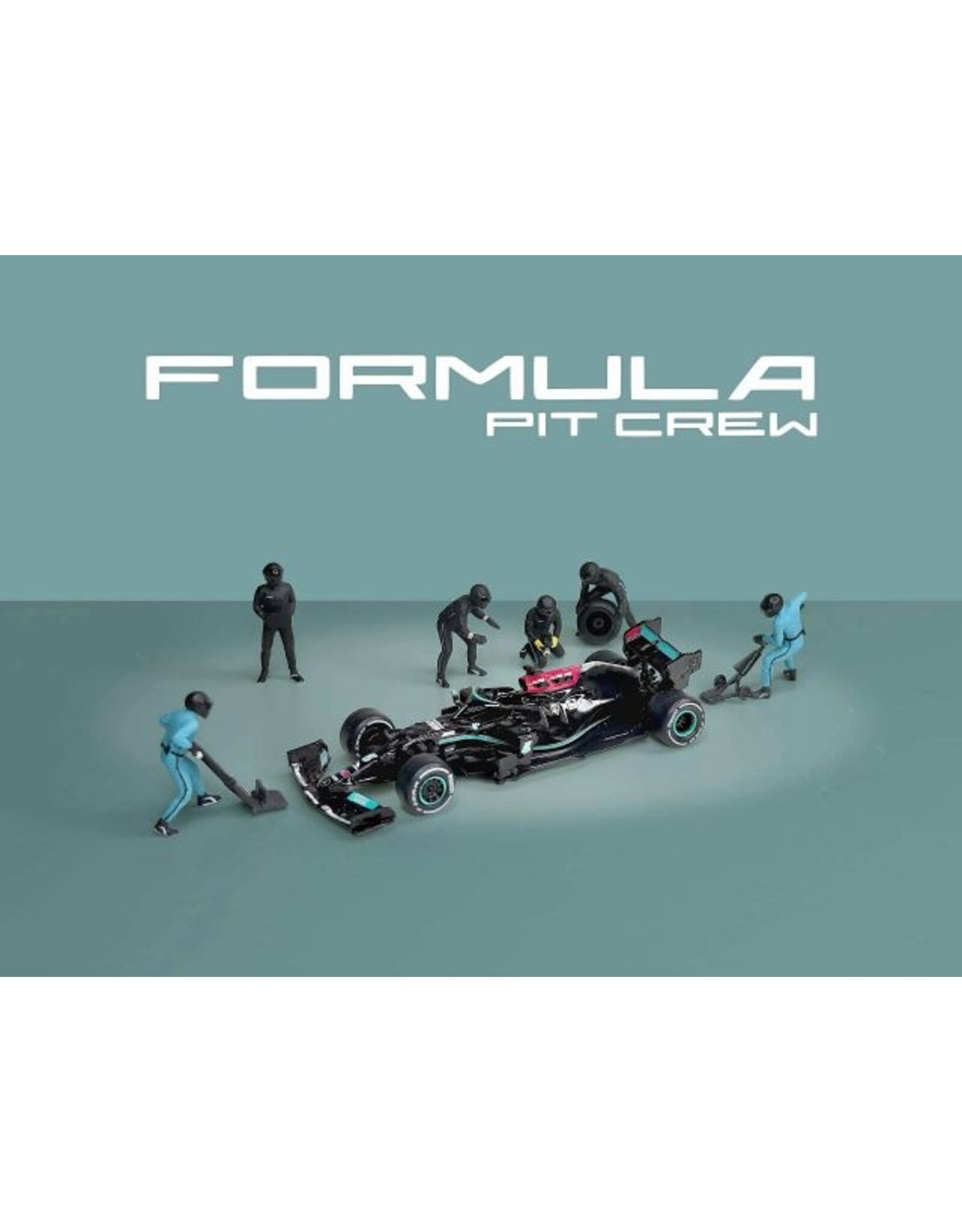 Accessories Formule Pit crew Figures-Team black(6 figures)