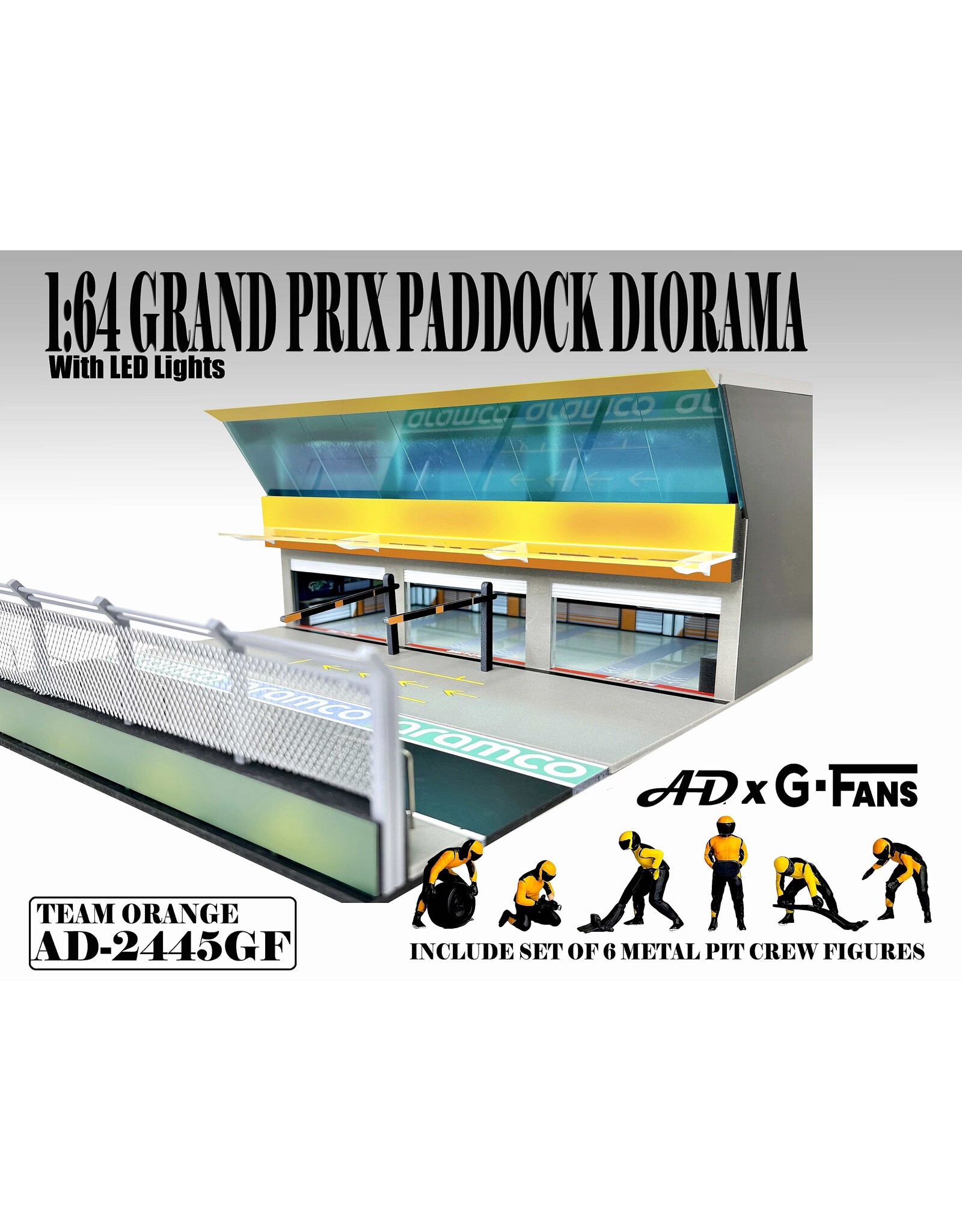 Accessories Grand Prix Paddock Diorama-Team Orange
