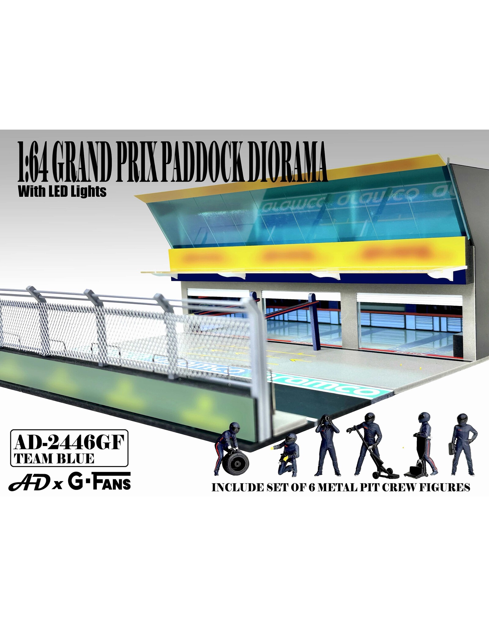 Accessories Grand Prix Paddock Diorama-Team Blue