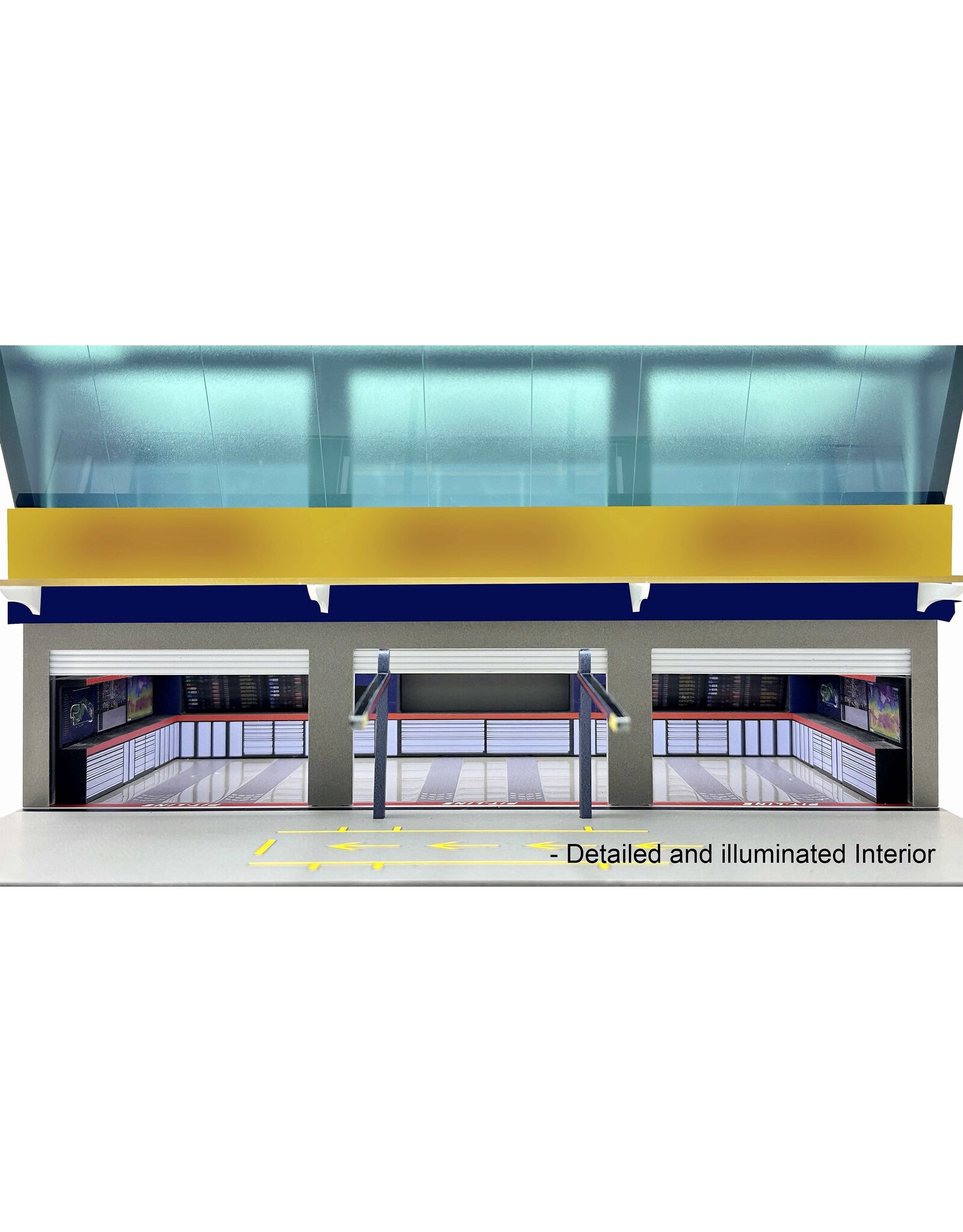 Accessories Grand Prix Paddock Diorama-Team Blue