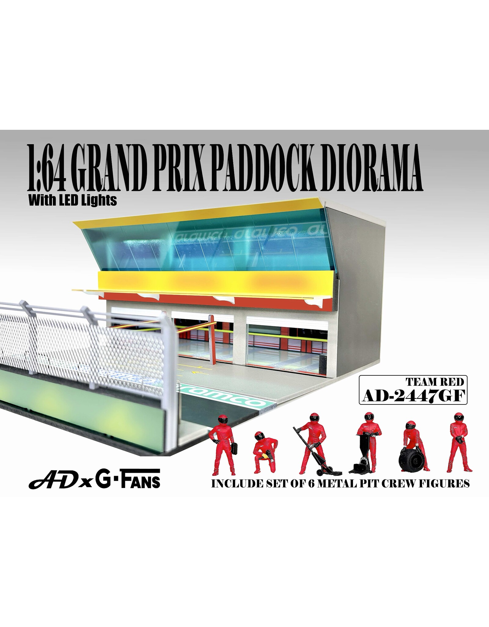 Accessories Grand Prix Paddock Diorama-Team red