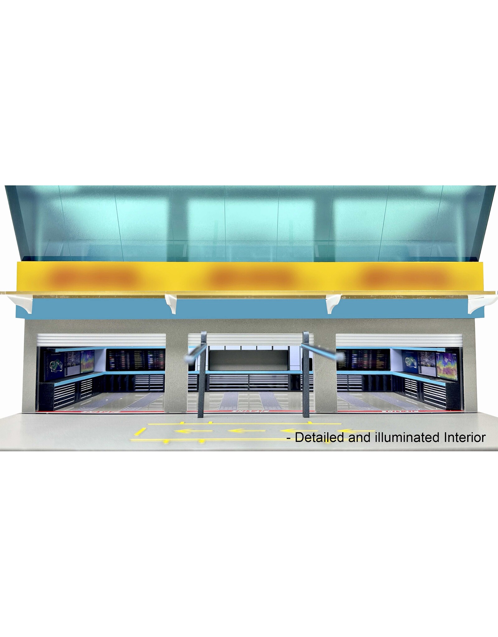 Accessories Grand Prix Paddock Diorama-Team Black