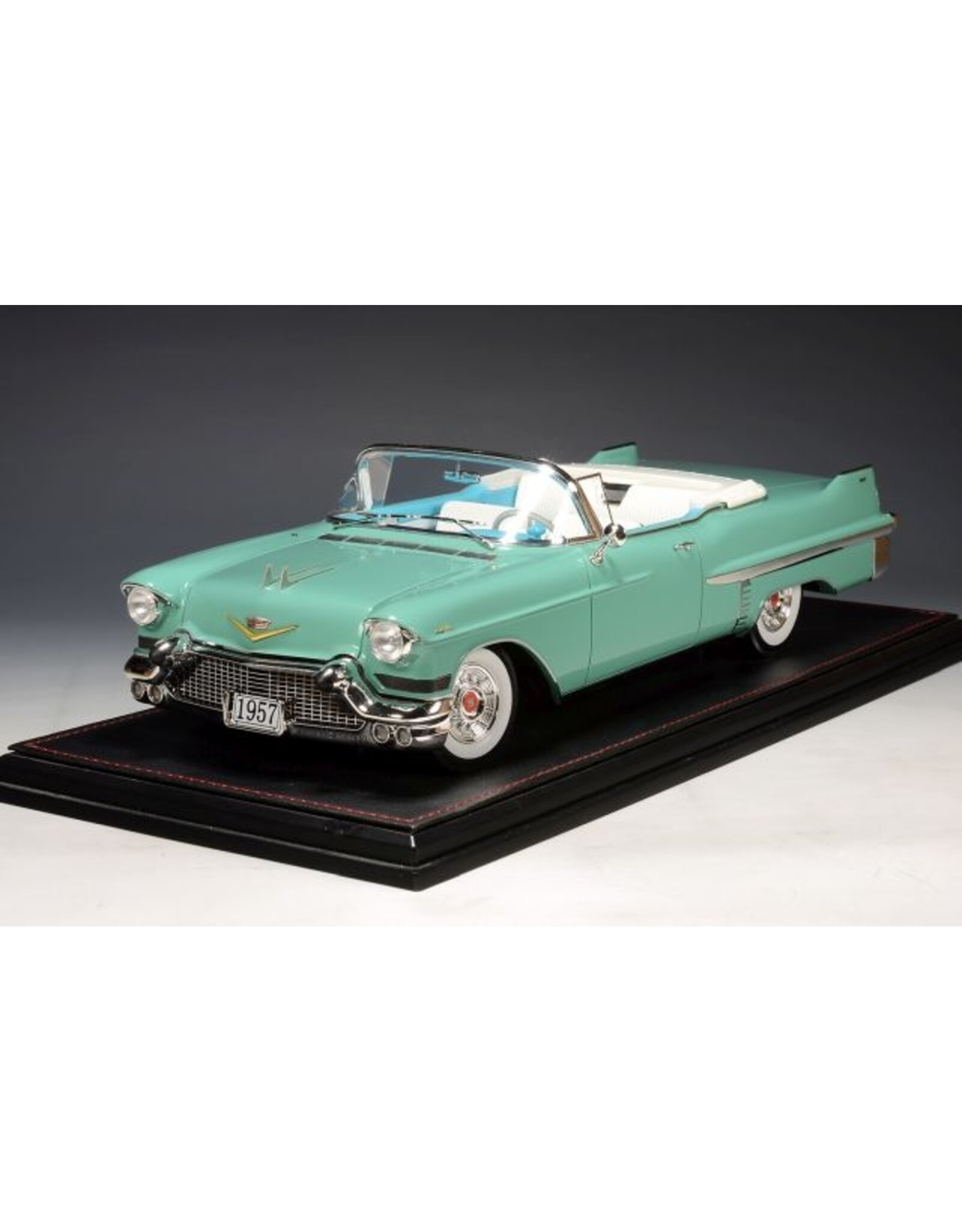 Cadillac(General Motors) Cadillac Series 62 convertible(open roof)1957(Thebes green metallic)