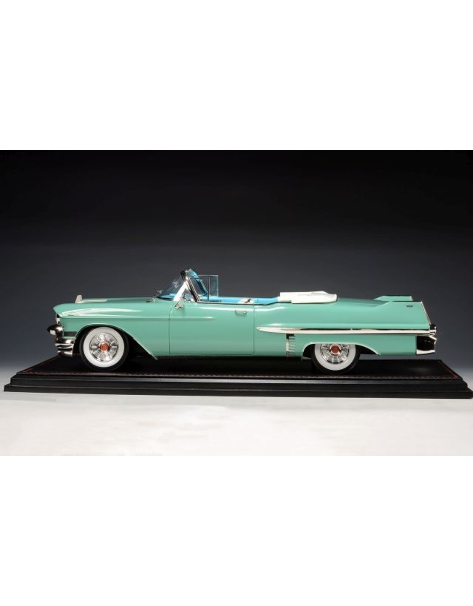 Cadillac(General Motors) Cadillac Series 62 convertible(open roof)1957(Thebes green metallic)