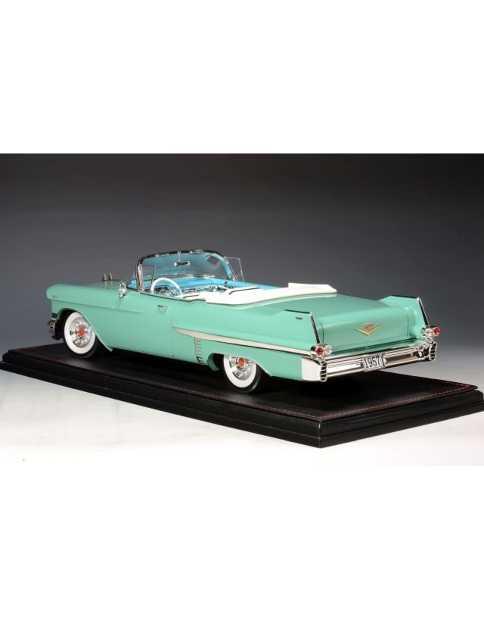 Cadillac(General Motors) Cadillac Series 62 convertible(open roof)1957(Thebes green metallic)