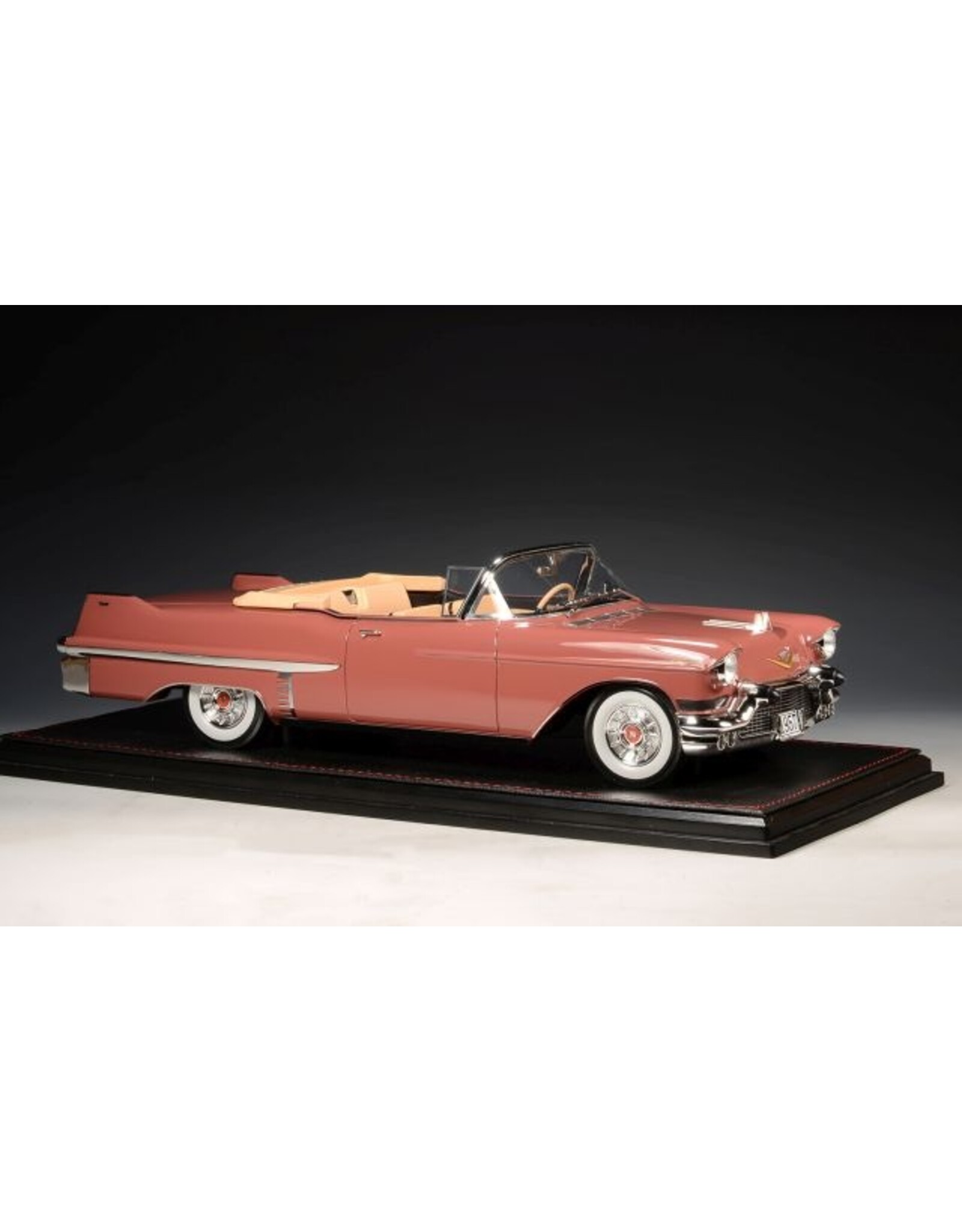 Cadillac(General Motors) Cadillac Series 62 convertible(open roof)1957(Dusty rose metallic)