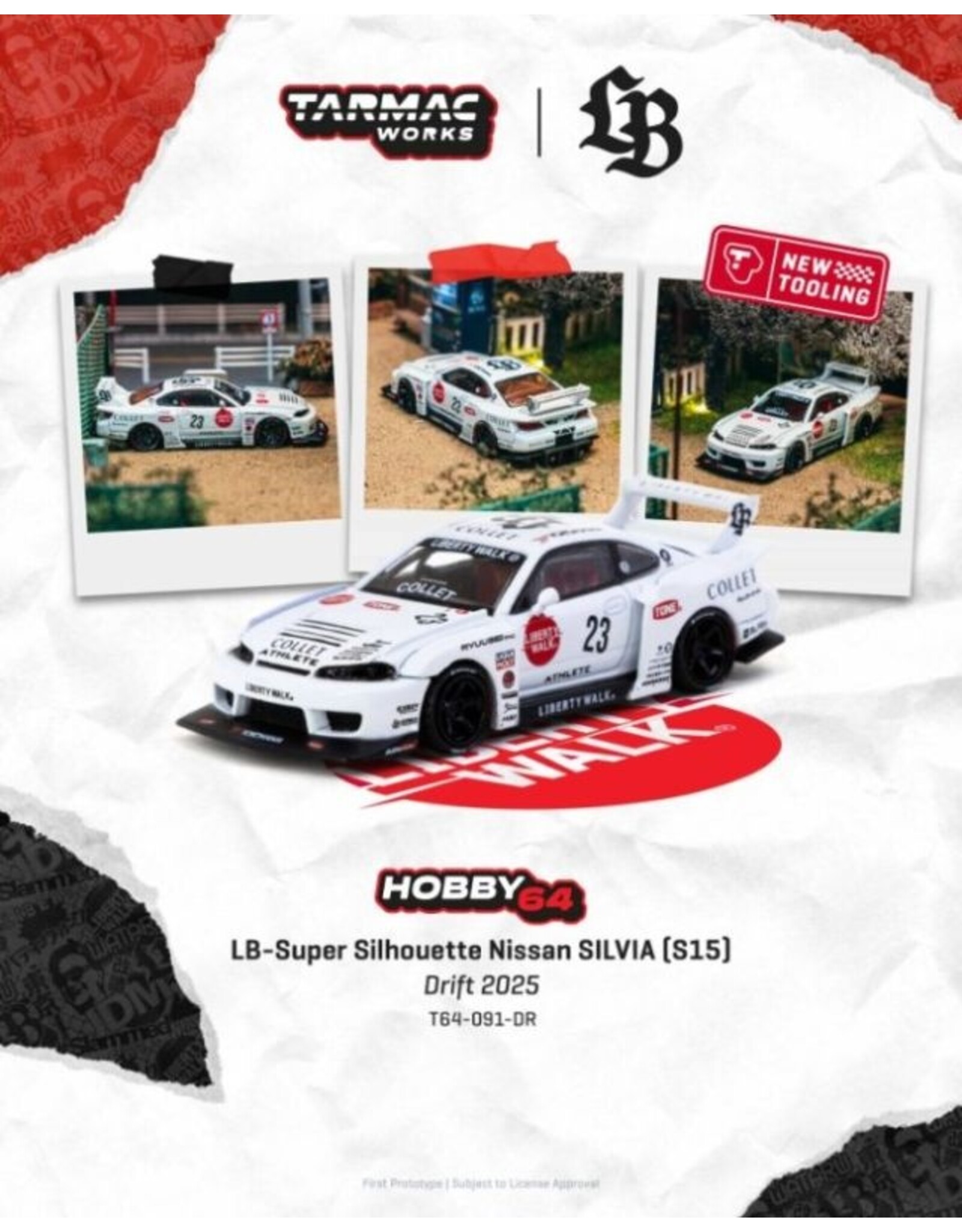 Nissan by Liberty Walk Nissan Sylvia(S15)LB-Super Silhouette #23(2025)white