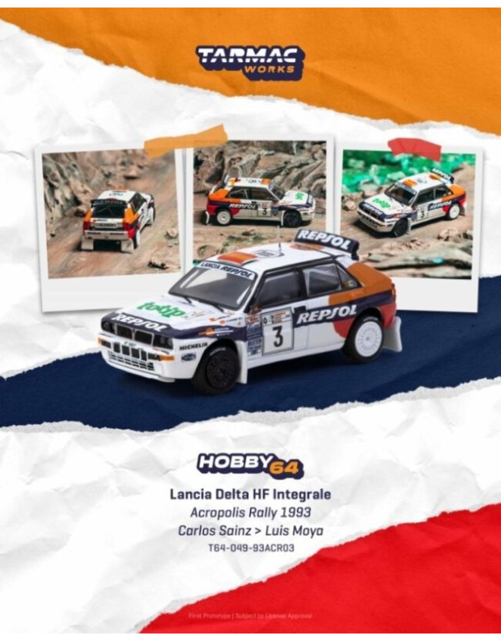 Lancia Lancia Delta HF Integrale #3(Carlos Sainz)Acropolis Rally 1993