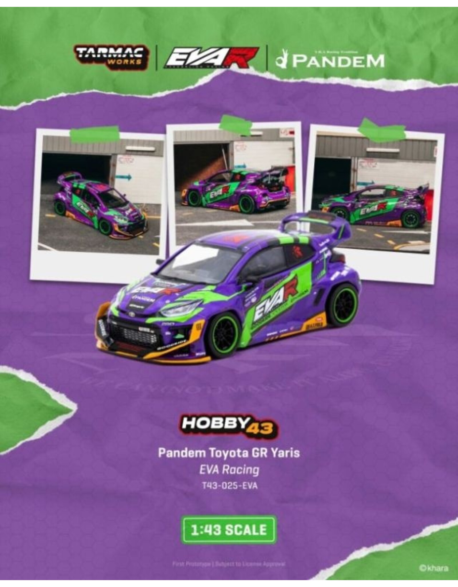 Toyota Toyota Yaris GR Pandem(2025)purple Eva Racing
