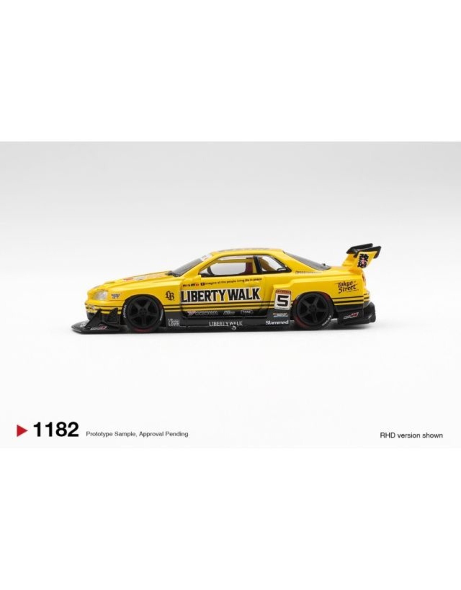 Nissan by Liberty Walk Nissan LB-ER34 Super Silhouette Skyline Sport#5(yellow)