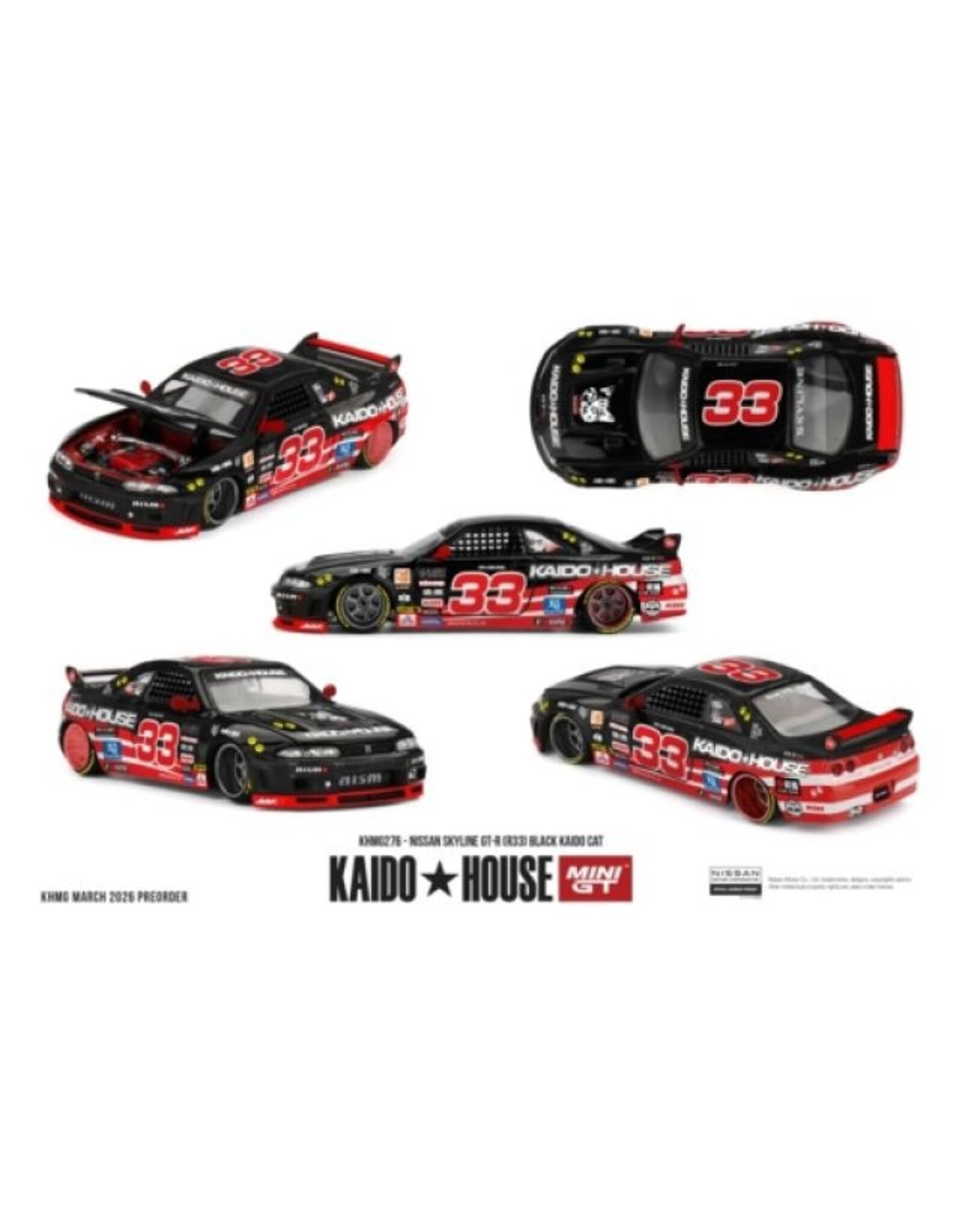 Nissan Nissan Skyline GTR(R33)Black Kaido Cat #33(1995)