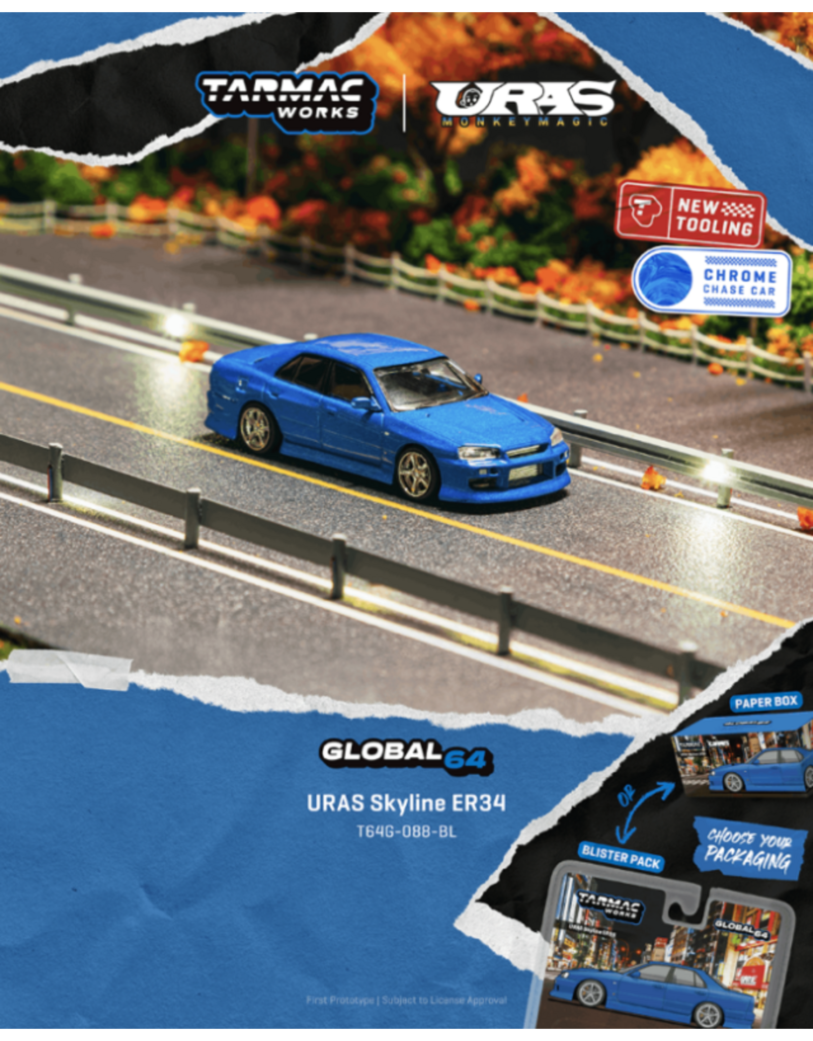 Nissan Nissan Skyline ER34(Uras blue)