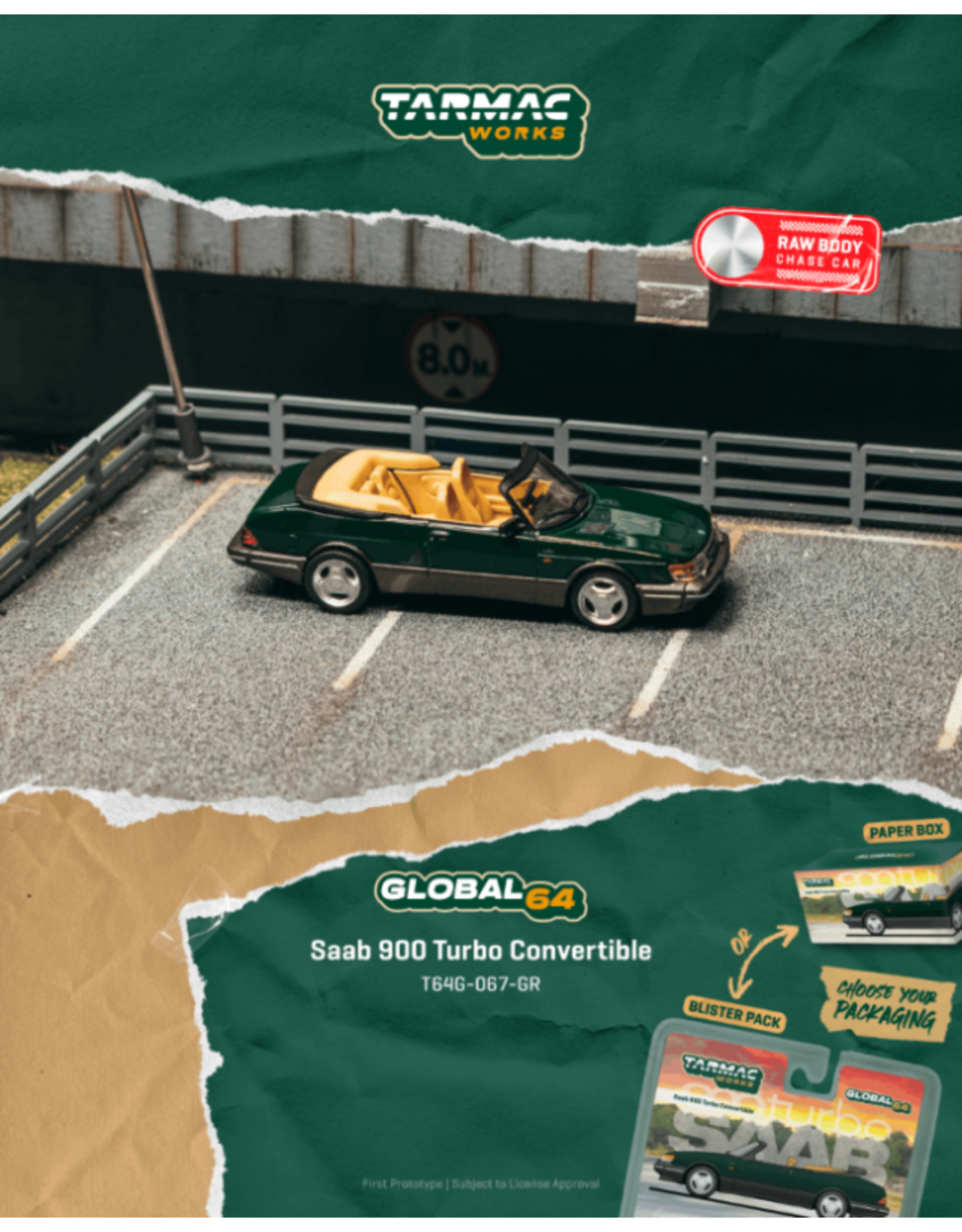 Saab Saab 900 Turbo cabriolet(1997)dark green