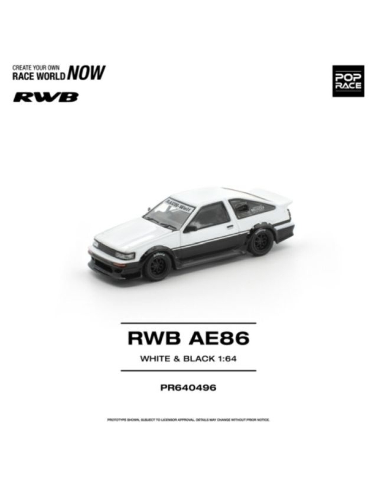 Toyota RWB AE86 Toyota(white/black)