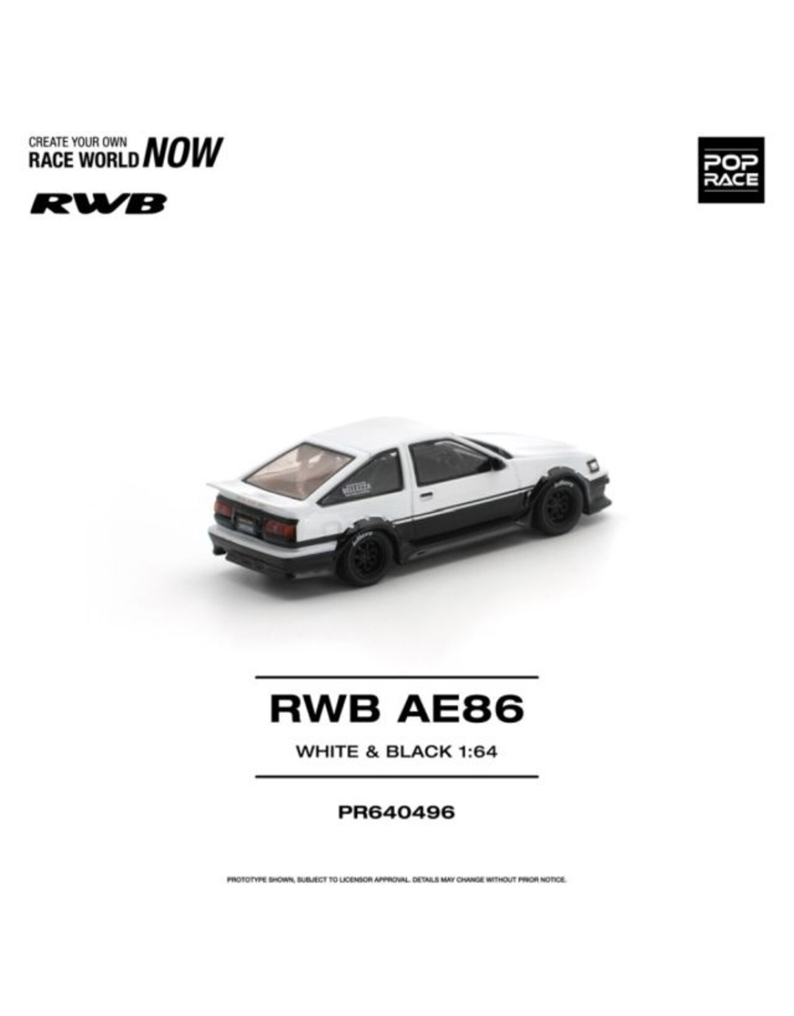 Toyota RWB AE86 Toyota(white/black)