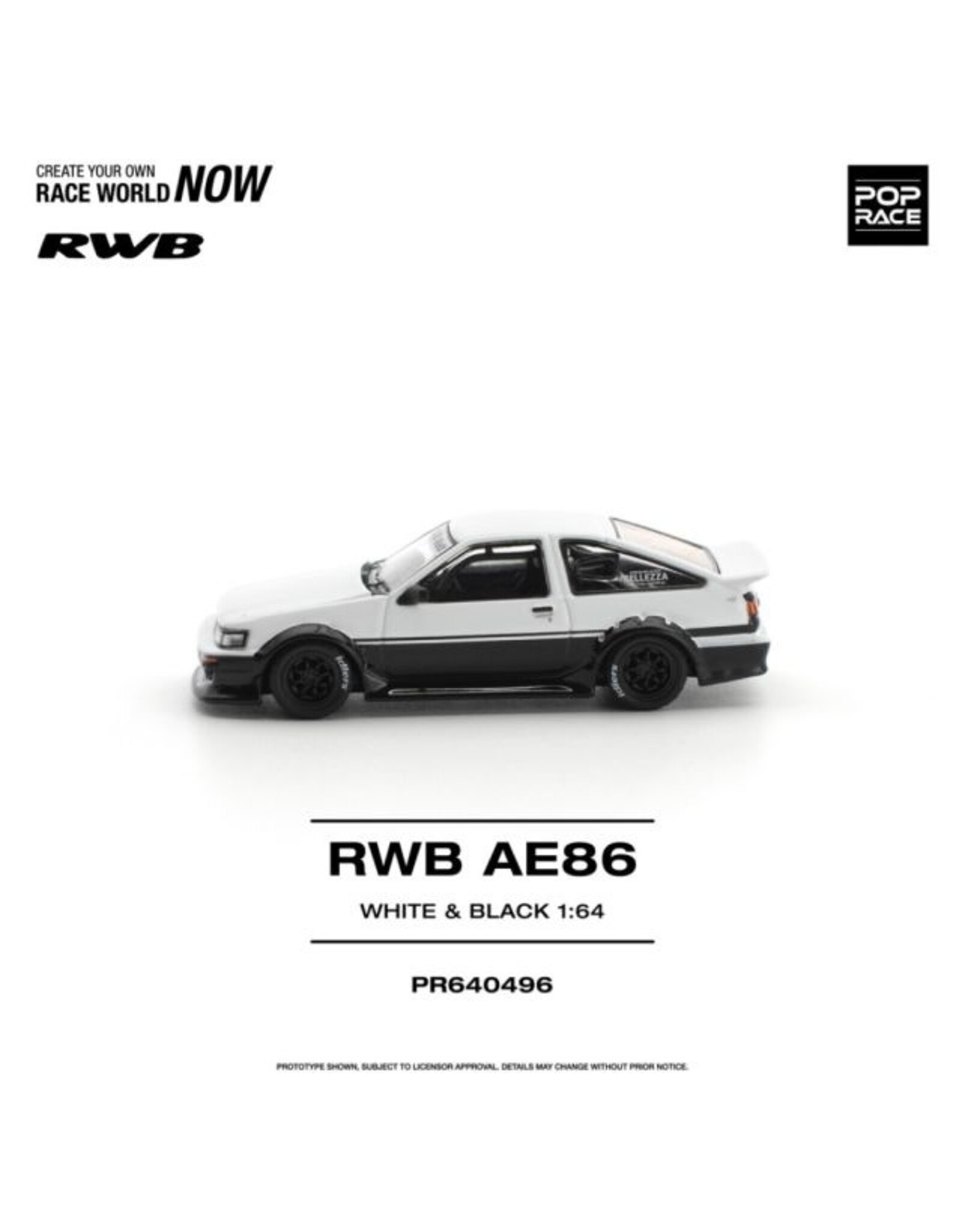 Toyota RWB AE86 Toyota(white/black)