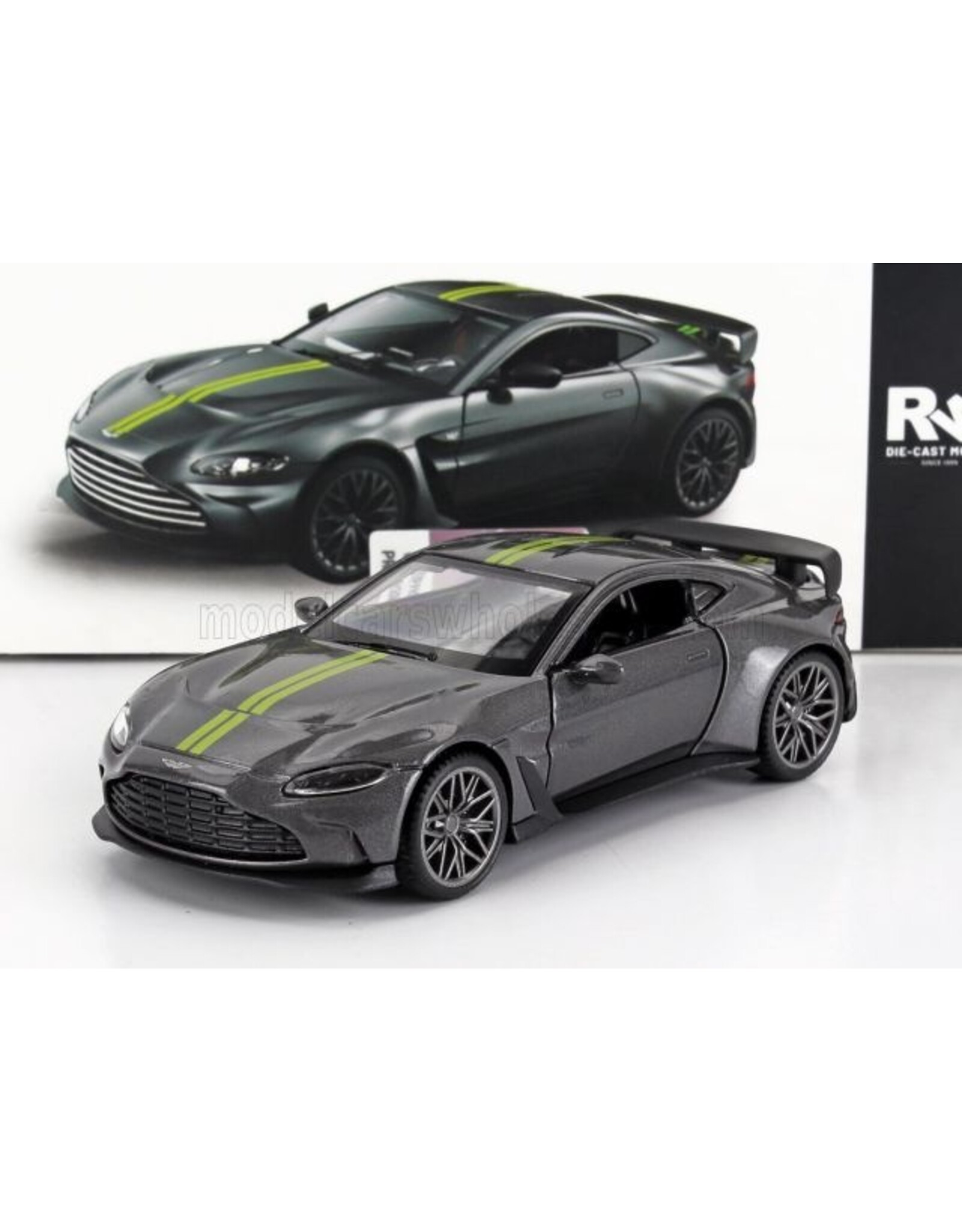 Aston Martin Aston Martin V12 Vantage (grey/yellow striping)