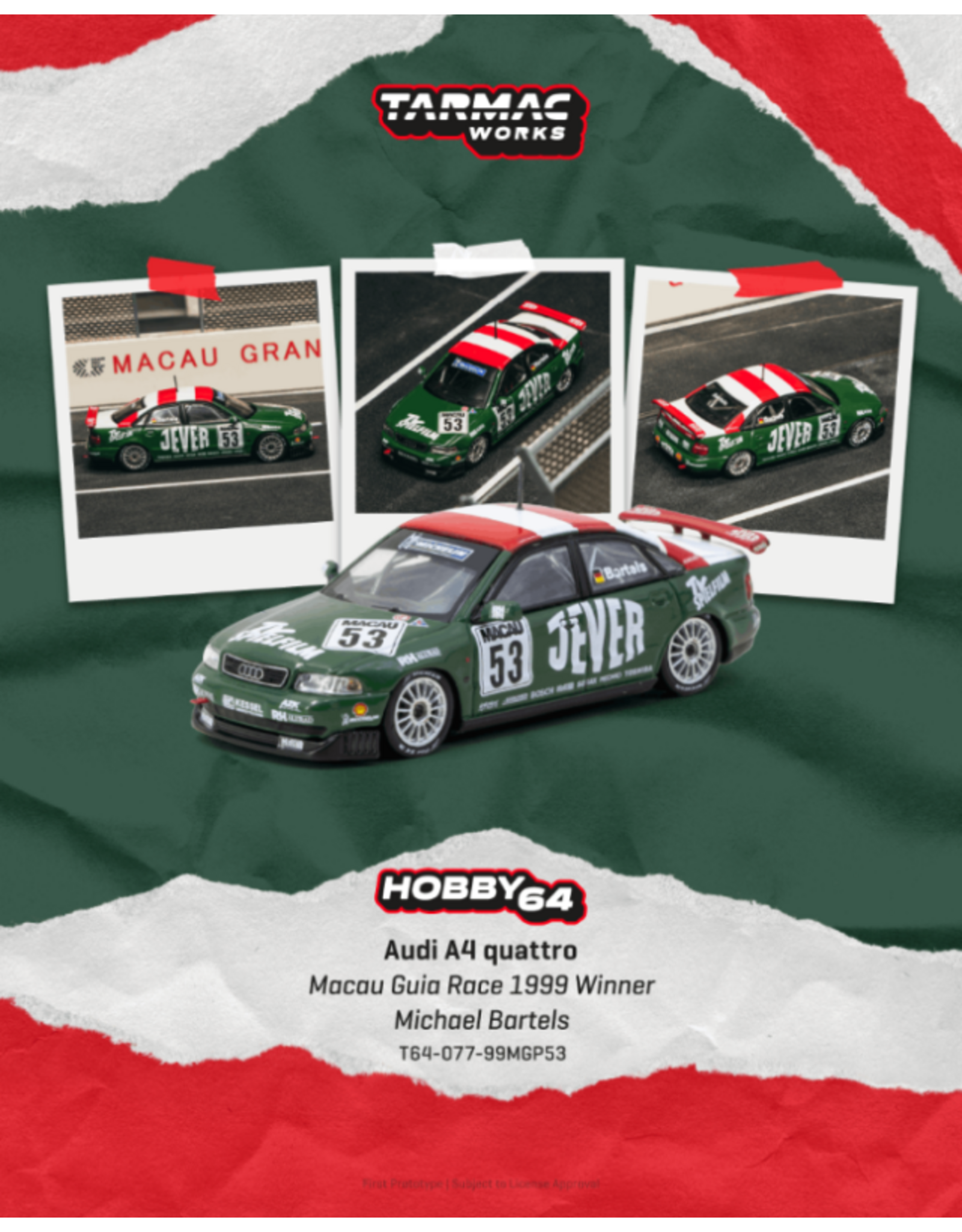 Audi Audi A4(B5)Quattro(Macau Guia Race 1999 Winner)#53 Michael Bartels