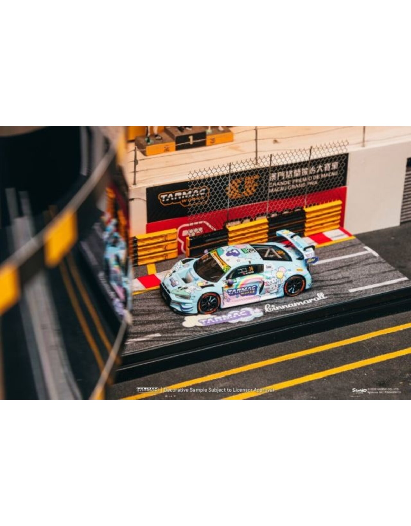 Audi Audi R8 LMS GT3 Evo II #36(Uno Racing)Macau GT 2025)+ diorama + card
