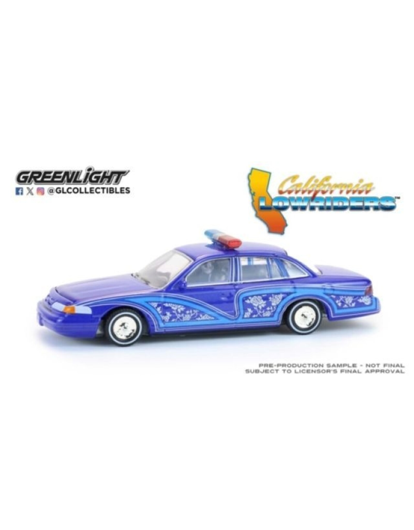 Ford USA Ford Crown Victoria(1992)with lamps(blue/silver)