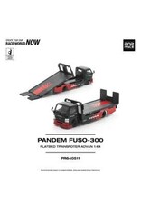 Mitsubishi Mitsubishi Fuso 300 flatbed car transporter(Advan)black/red
