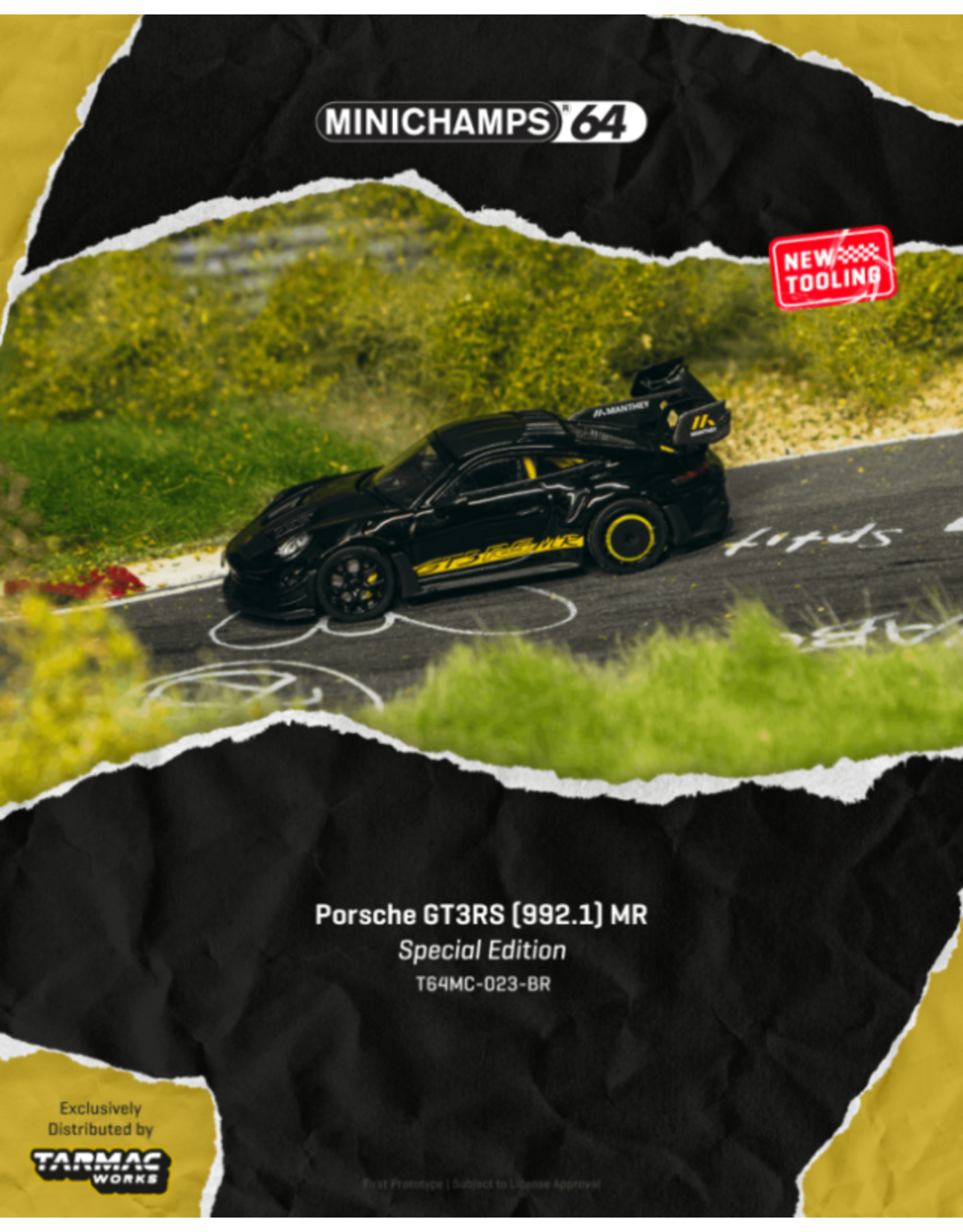 Porsche Porsche GT3 RS 992-1(2026)black and yellow)