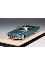 Cadillac(General Motors) Cadillac de Ville convertible(1967)open roof(Capri aqua metallic)
