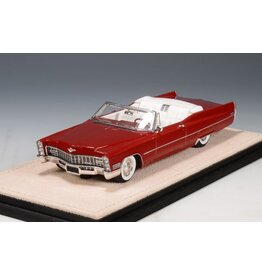 Cadillac(General Motors) Cadillac de Ville convertible(1967)open roof(Flamenco red)