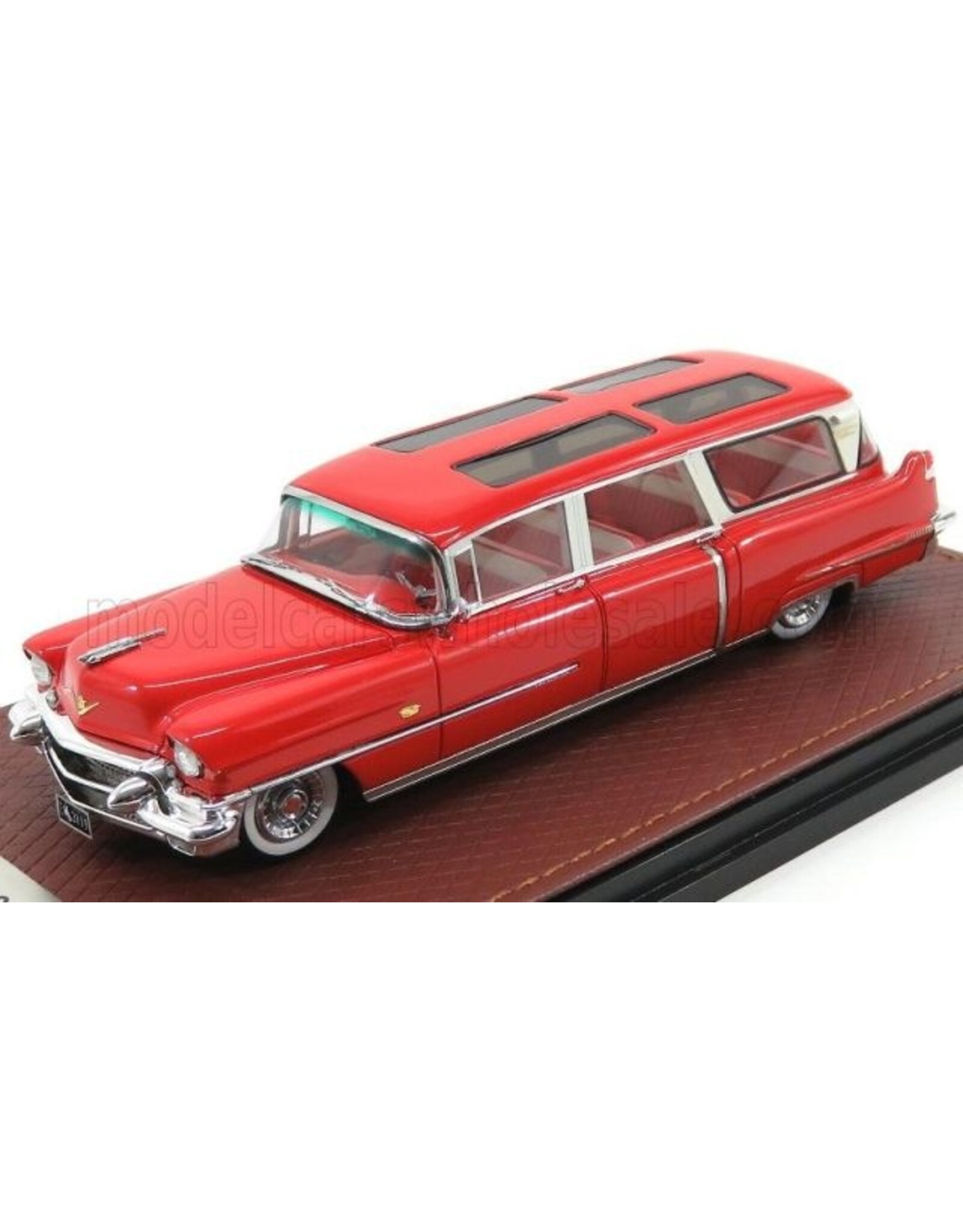 Cadillac by Superior Coach Corporation Cadillac S&S Broadmoor Skyview(1956)red