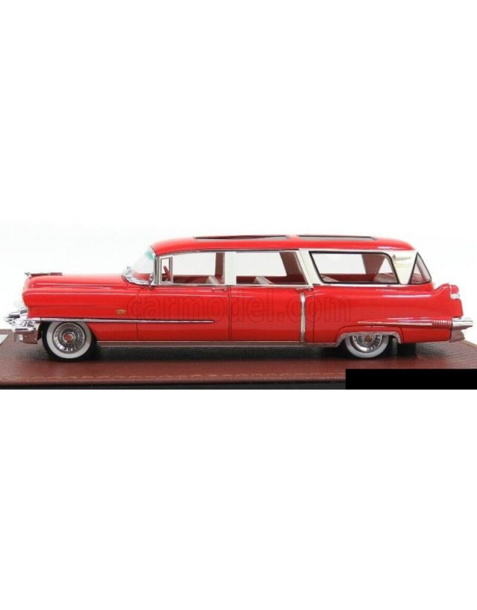 Cadillac by Superior Coach Corporation Cadillac S&S Broadmoor Skyview(1956)red