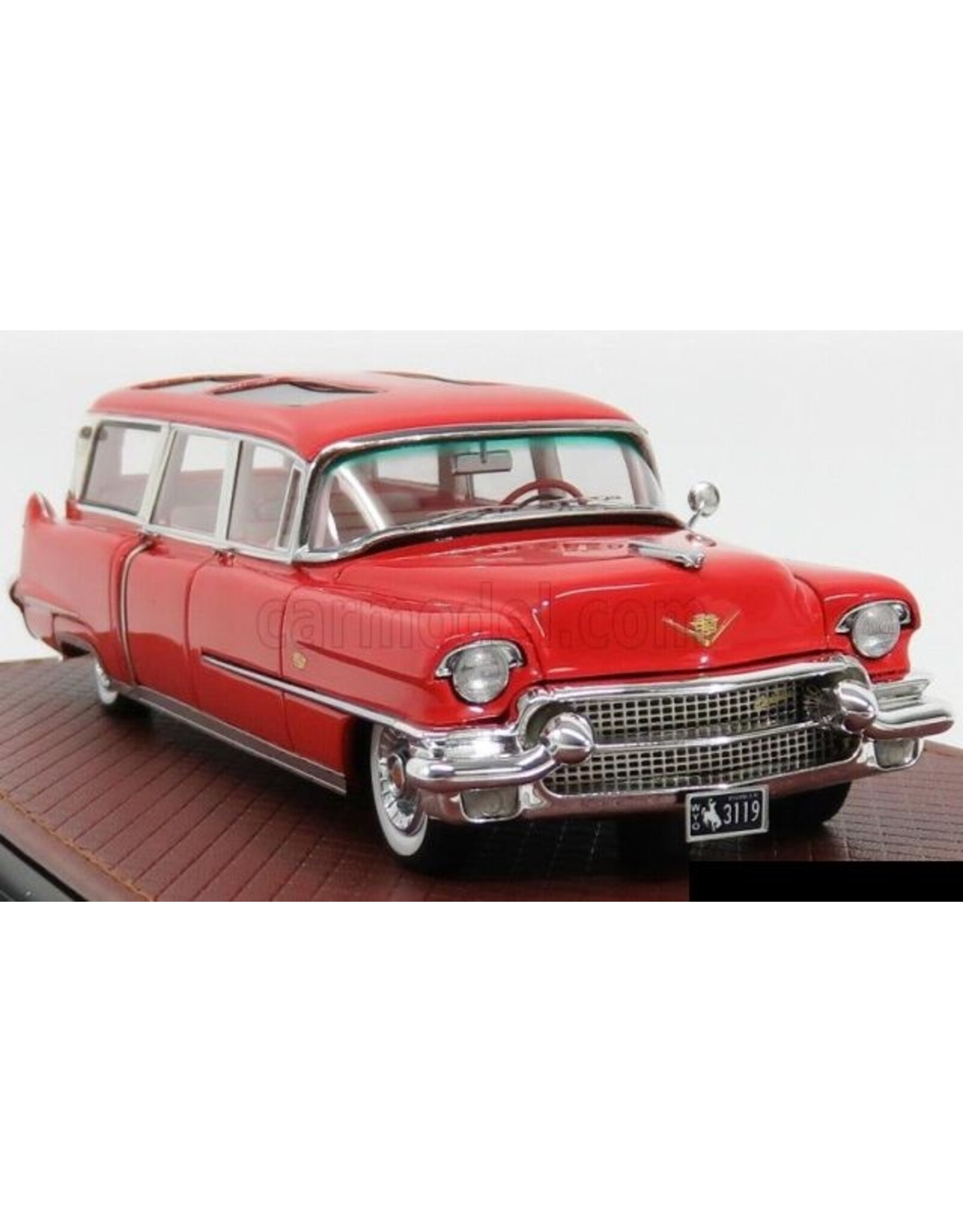 Cadillac by Superior Coach Corporation Cadillac S&S Broadmoor Skyview(1956)red