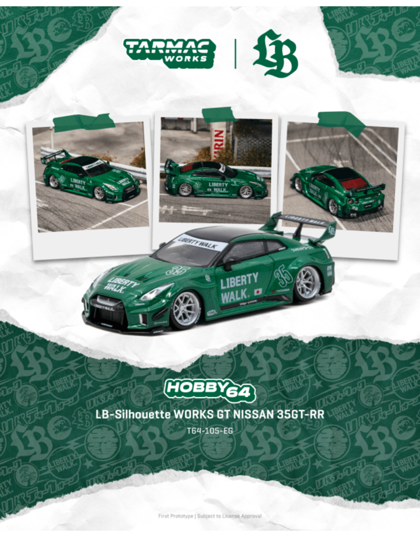 Nissan by Liberty Walk Nissan GT-R(R35)LB-Super Silhouette #35(Emmerald green)2026