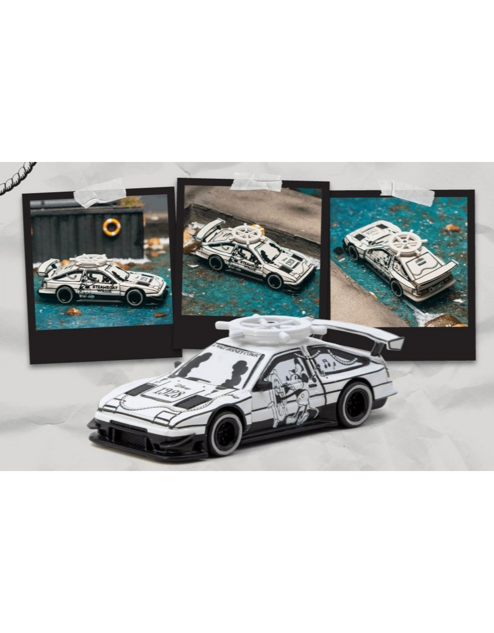 Toyota Toyota Sprinter Trueno AE86 widebody by John Sibal(Disney'4 Mickey & Friends-Steam boat Willie)silver/whistle