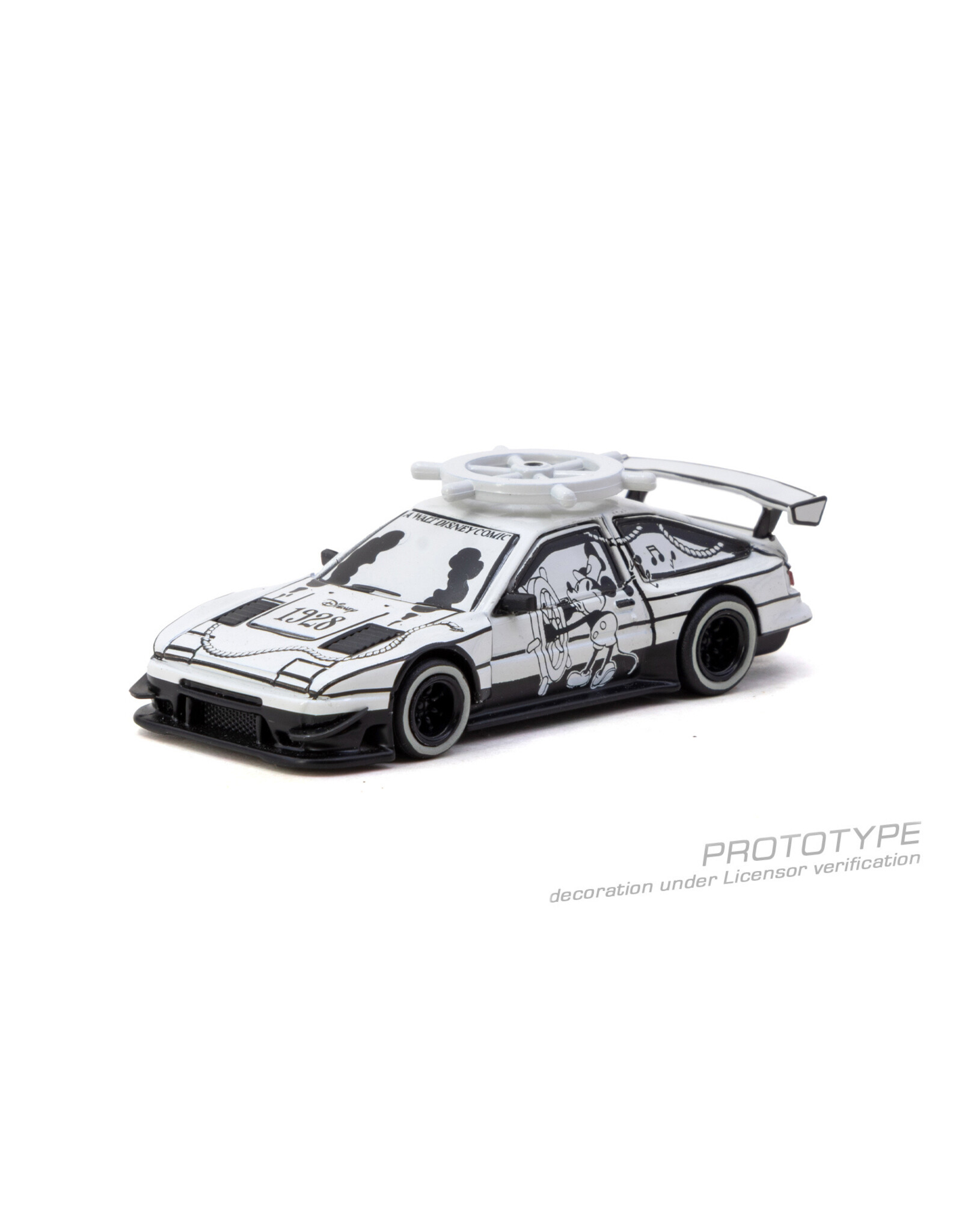 Toyota Toyota Sprinter Trueno AE86 widebody by John Sibal(Disney'4 Mickey & Friends-Steam boat Willie)silver/whistle