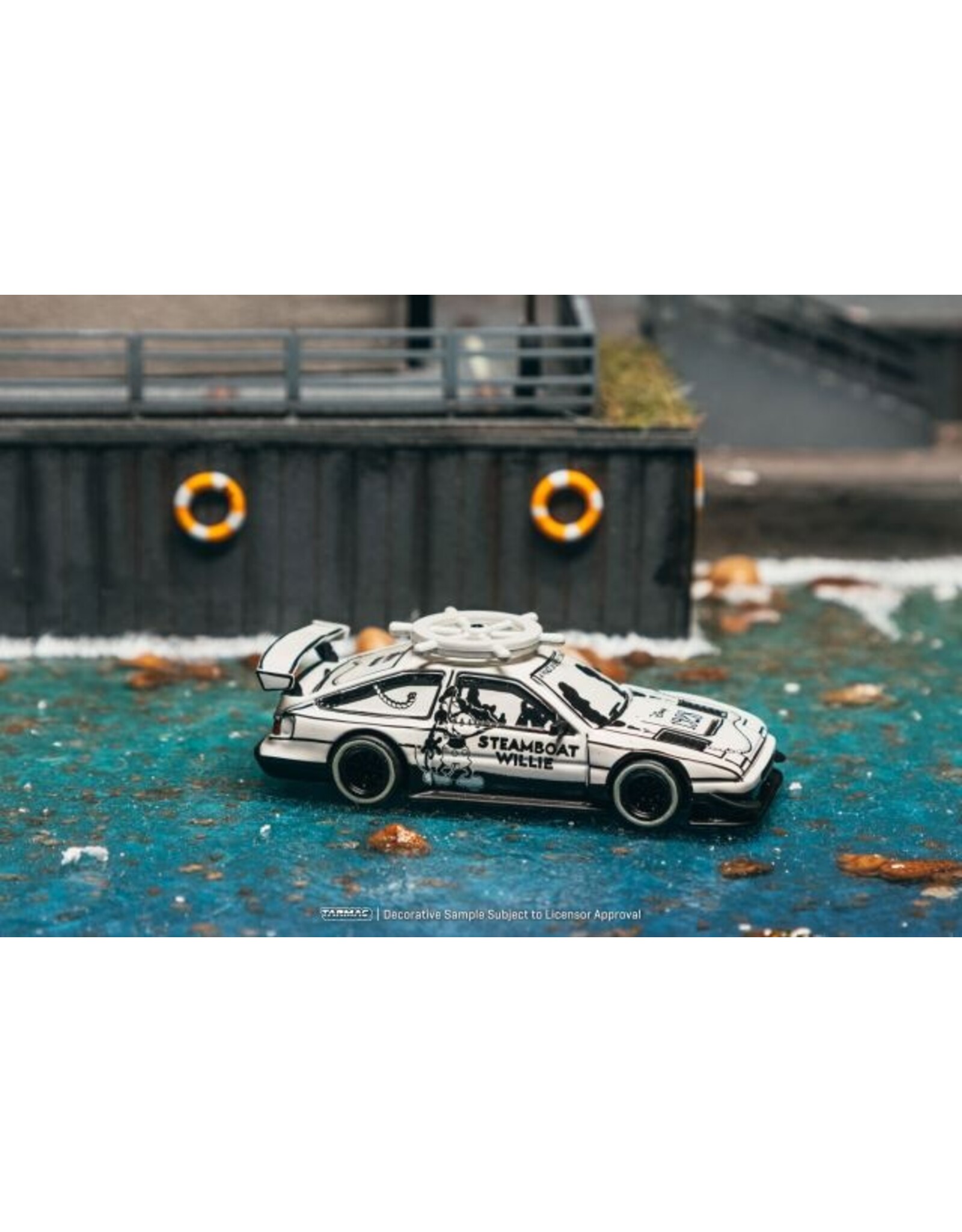 Toyota Toyota Sprinter Trueno AE86 widebody by John Sibal(Disney'4 Mickey & Friends-Steam boat Willie)silver/whistle