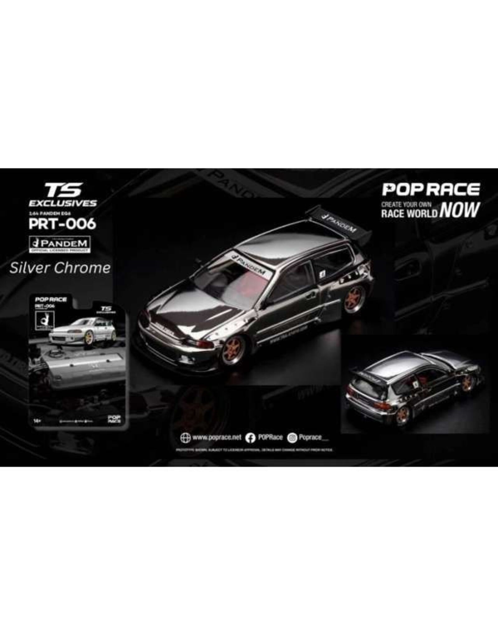 Honda by Pandem Pandem EG6(silver chrome)Tokyo exclusive