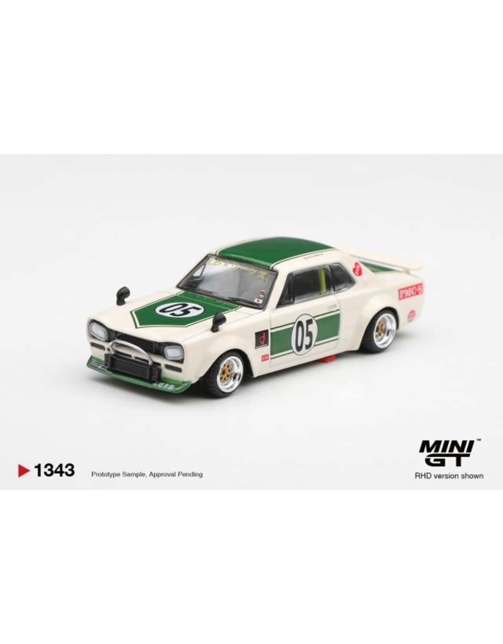 Nissan by Liberty Walk Nissan Skyline GT-R(KPGC10)#05 LB-Works Hakosuka(white/green)1971