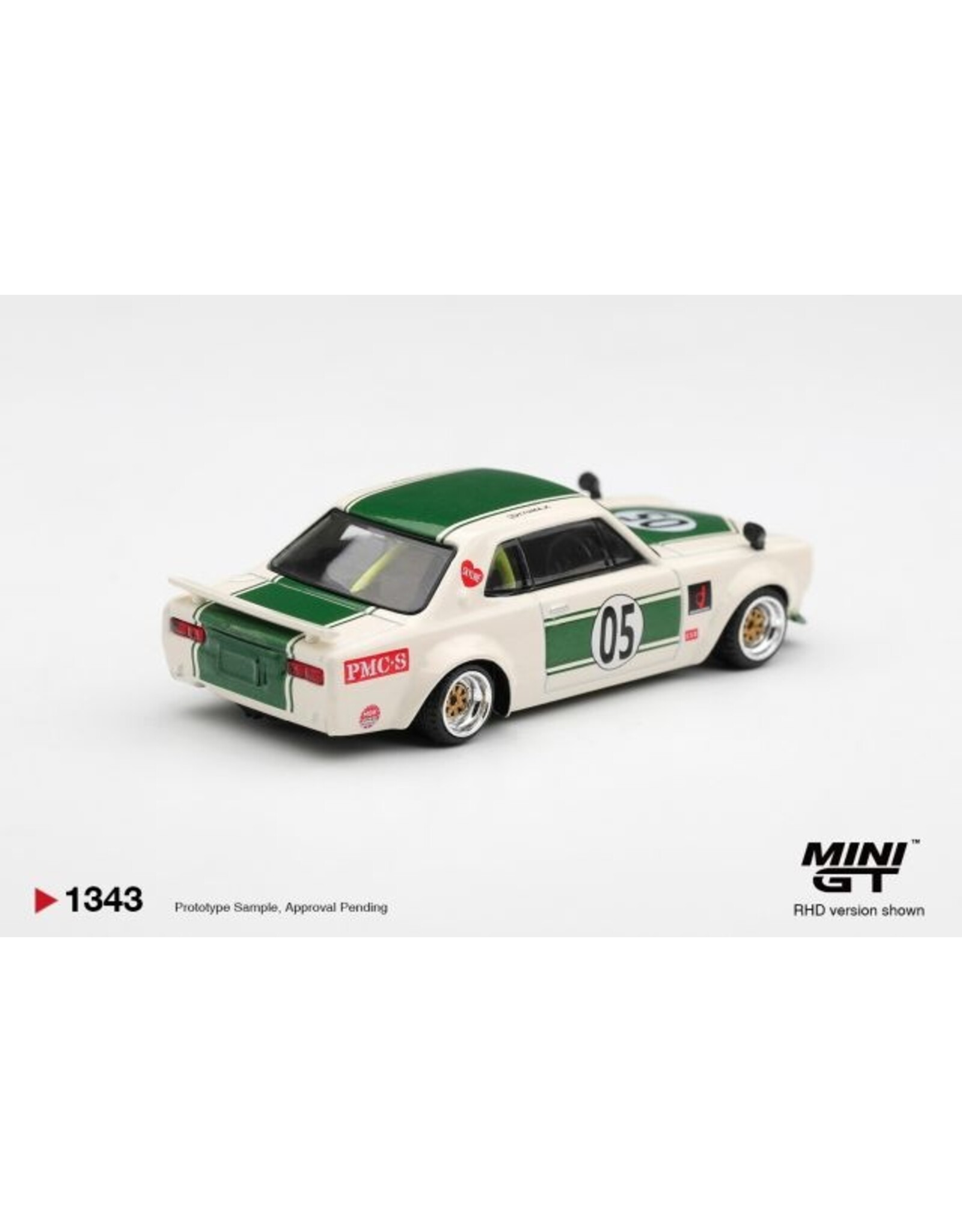 Nissan by Liberty Walk Nissan Skyline GT-R(KPGC10)#05 LB-Works Hakosuka(white/green)1971
