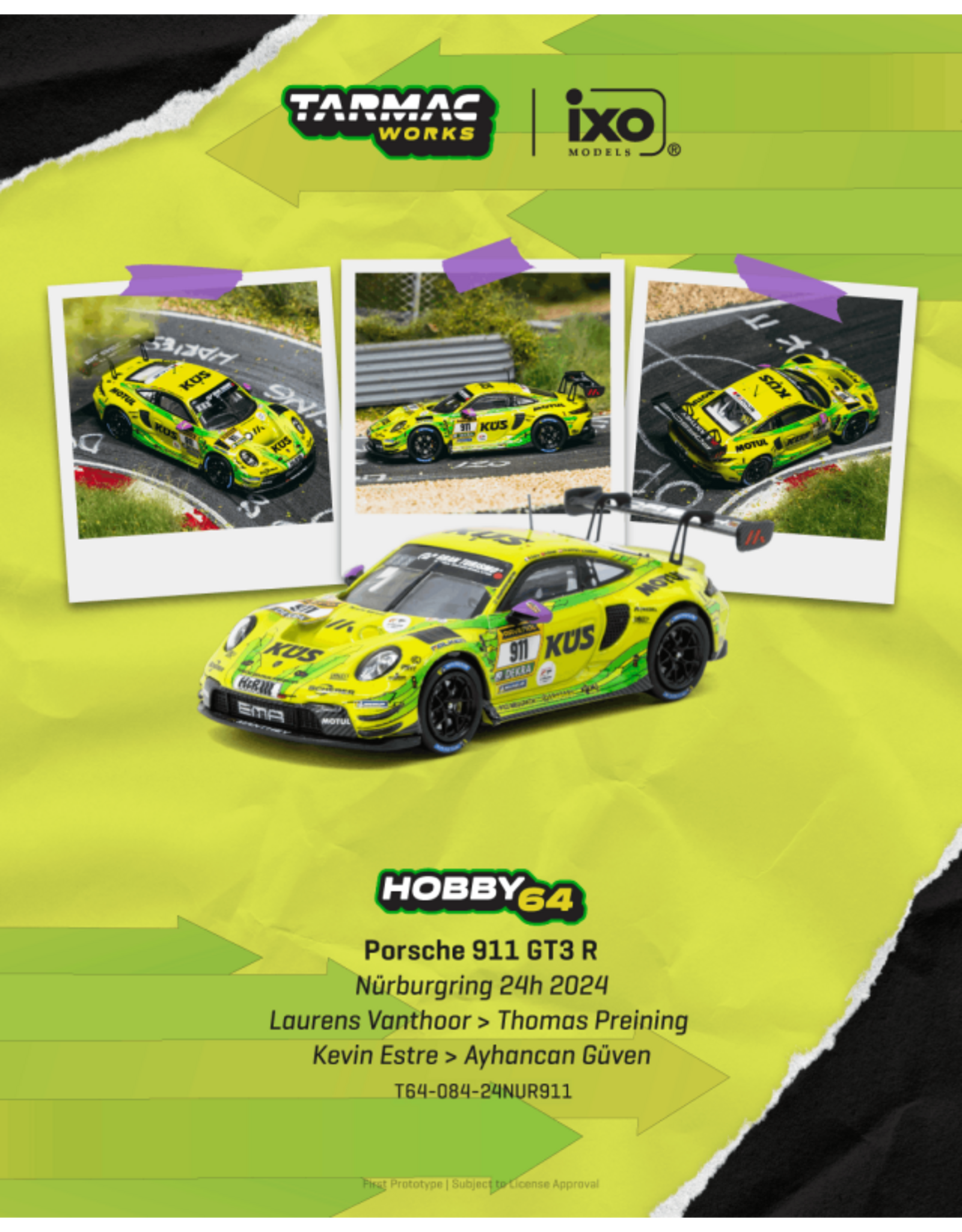 Porsche Porsche 911(992)GT3 R #911(Laurens Vanthoor)Nürburgring 24h 2024