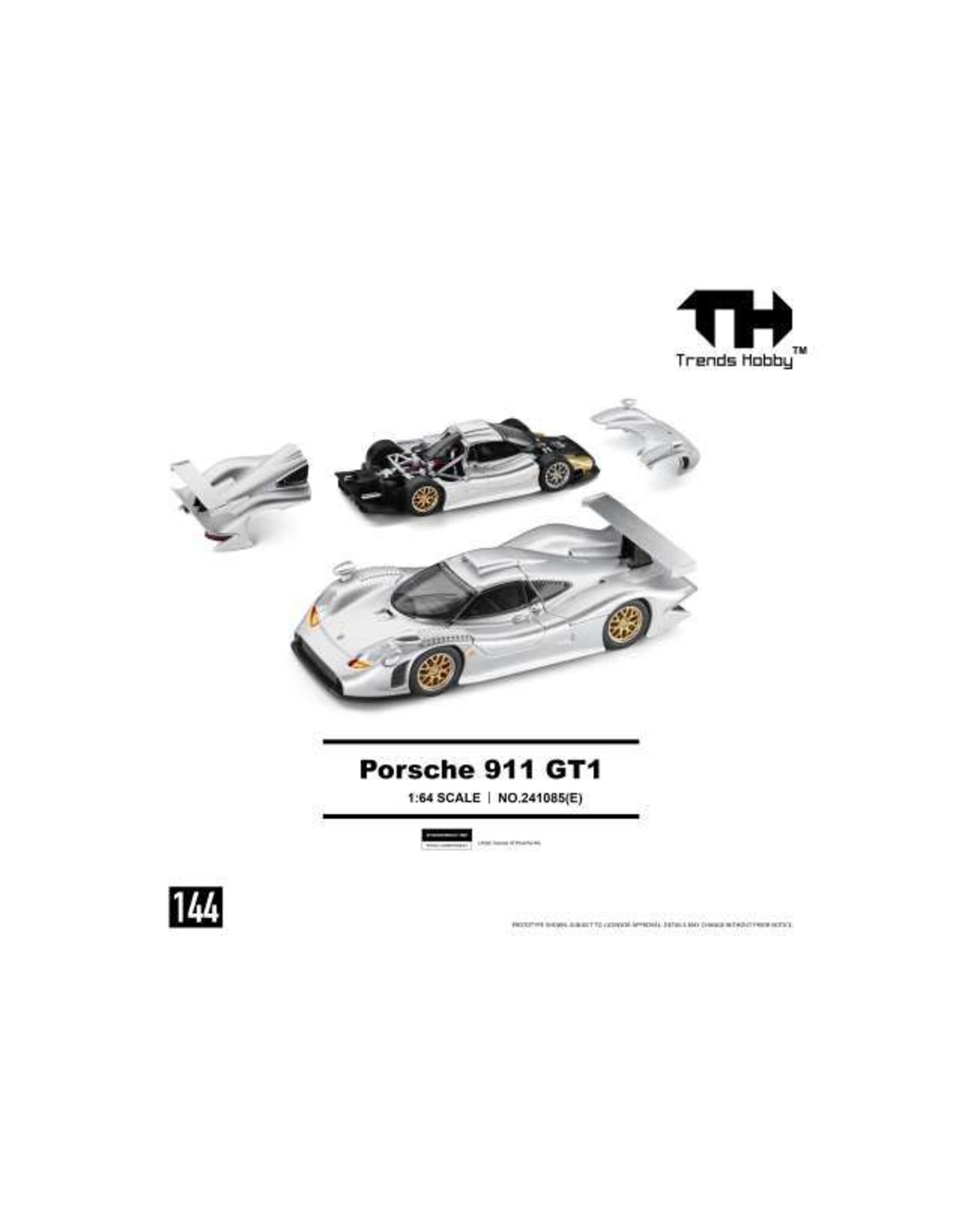 Porsche Porsche 911 GT1(1998)silver